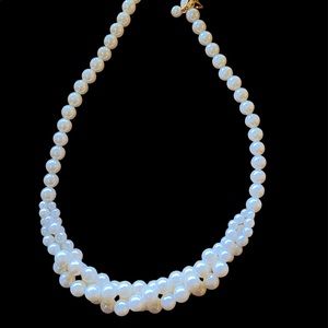 Vintage Avon Portraits of Love Faux Pearl Necklace